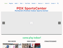 Tablet Screenshot of pdxsportscenter.com